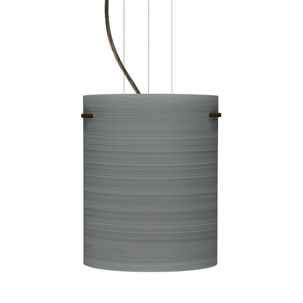 Besa Lighting Tamburo 8 Cable Pendant, Titan, Bronze Finish, 1x100W Incandescent 1KG-4006TN-BR - main